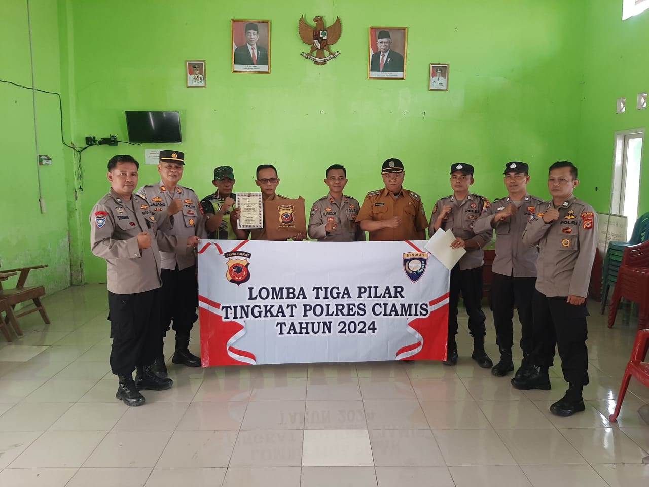 DESA SIDAHARJA MENJADI PERWAKILAN LOMBA 3 PILAR DI CIAMIS